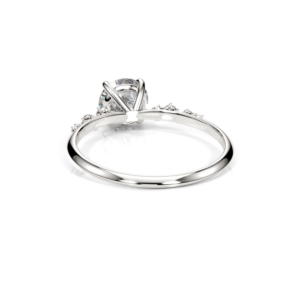 360 degree view of Elsie Scattered Diamond Engagement Ring