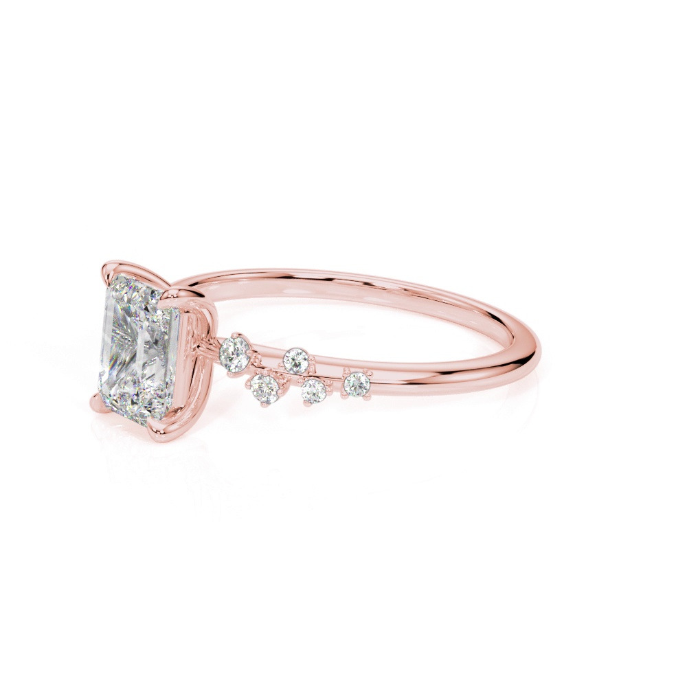 360 degree view of Margo Scattered Diamond Engagement Ring