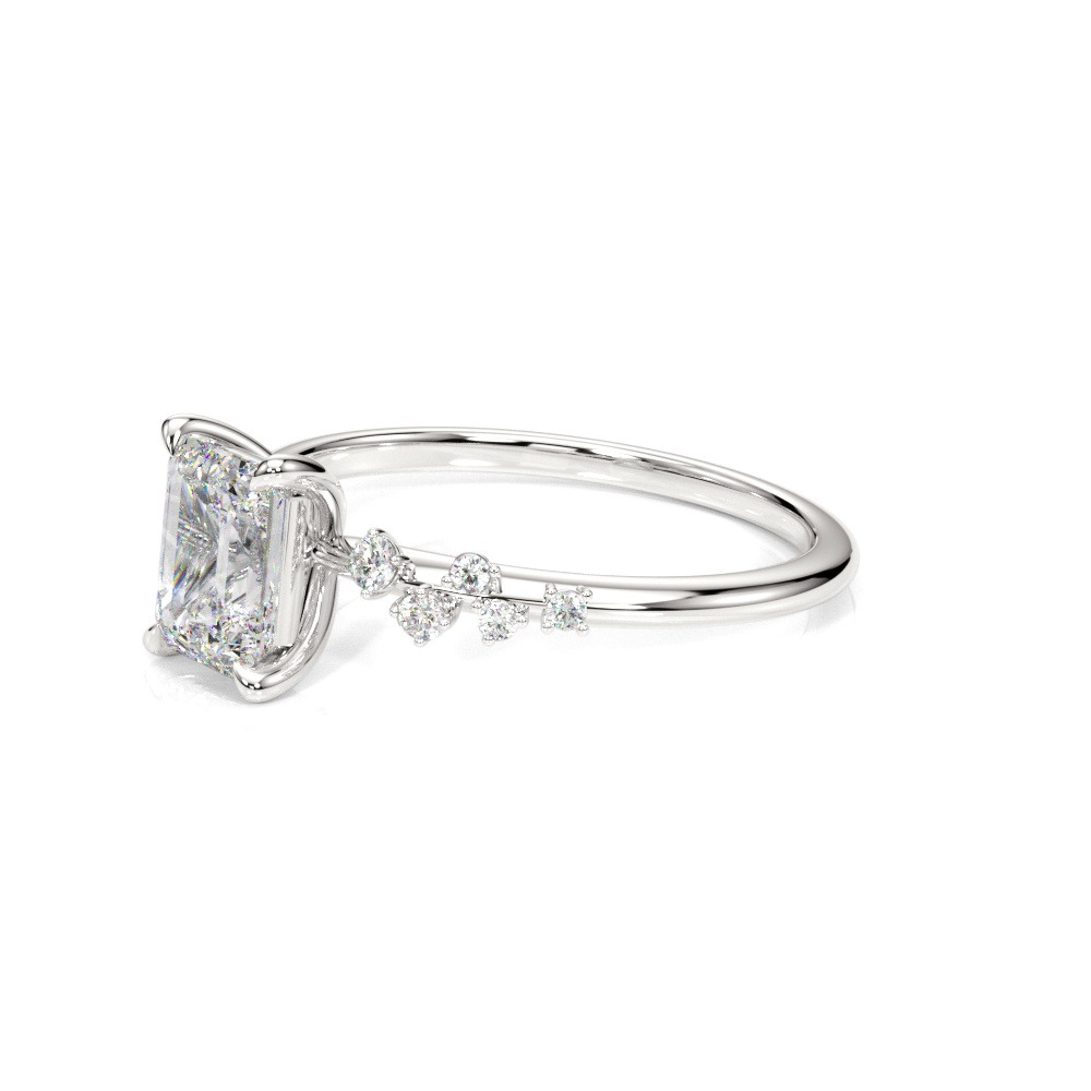 360 degree view of Margo Scattered Diamond Engagement Ring