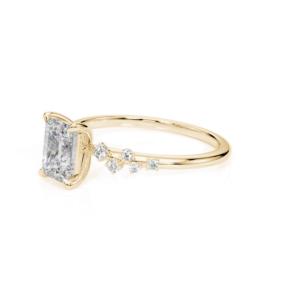 360 degree view of Margo Scattered Diamond Engagement Ring