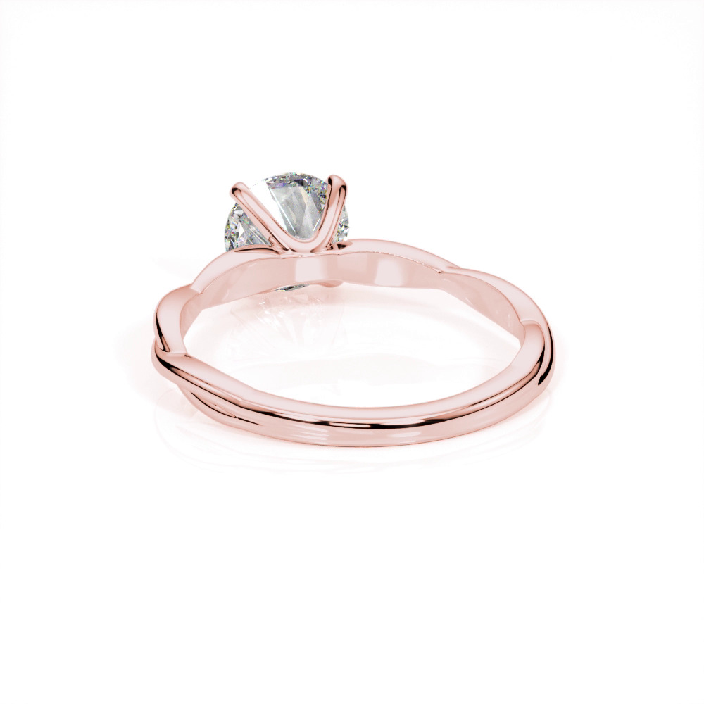 360 degree view of Celeste Solitaire Twist Engagement Ring