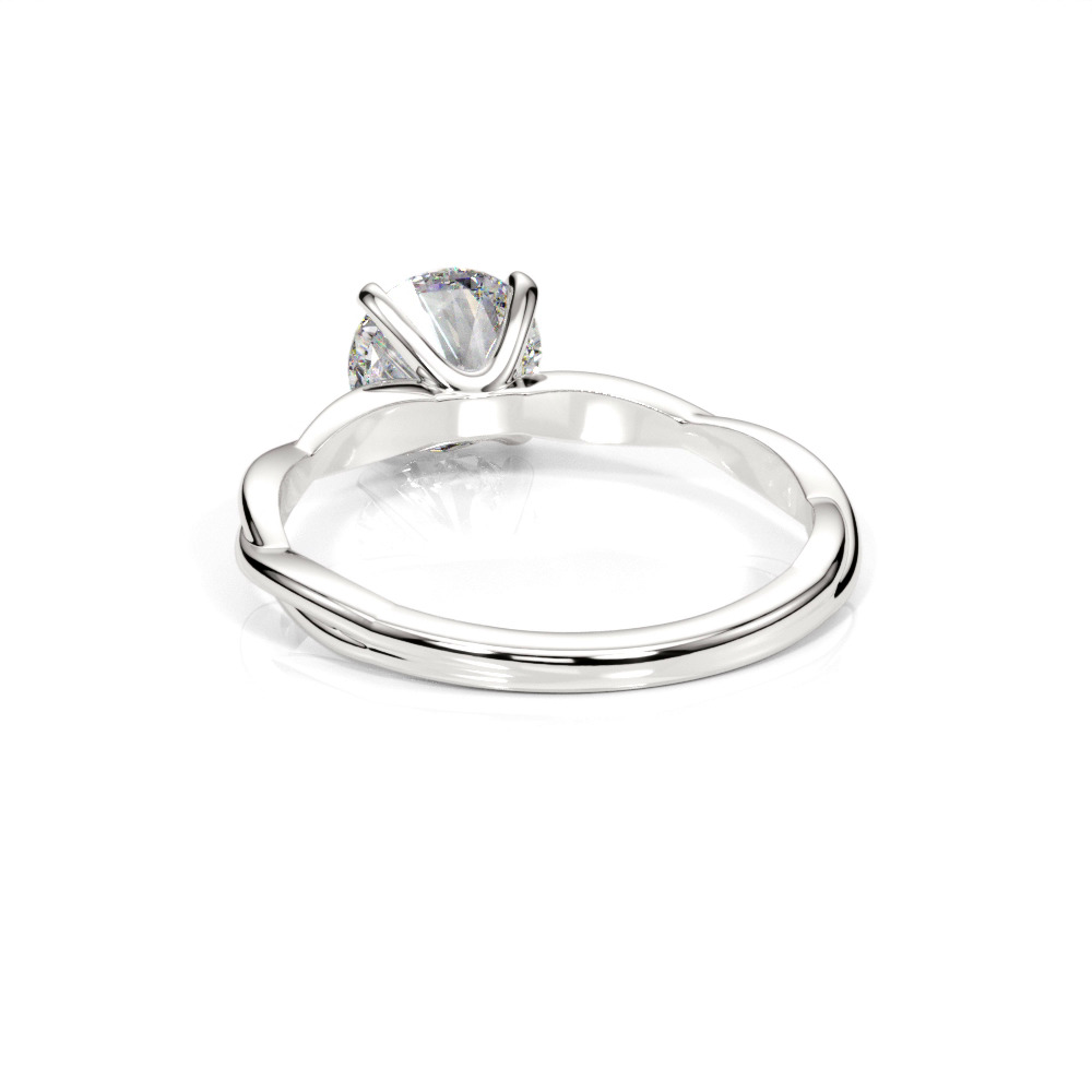 360 degree view of Celeste Solitaire Twist Engagement Ring