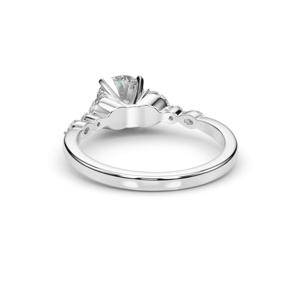 360 degree view of Willa Marquise And Round Diamond Engagement Ring
