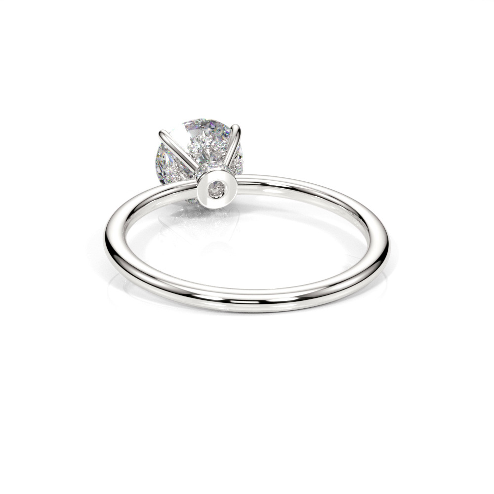 360 degree view of Gigi Hidden Halo Engagement Ring