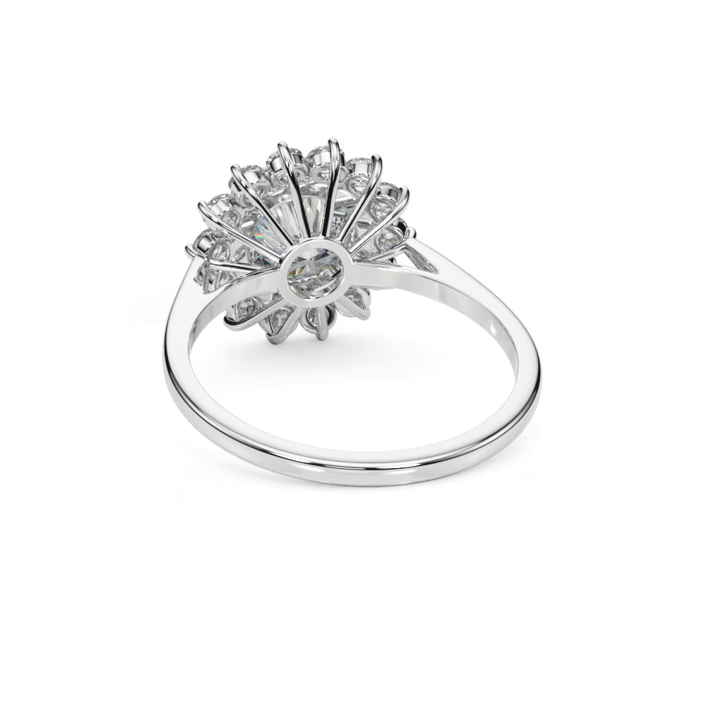 360 degree view of Jessie Double Halo Engagement Ring