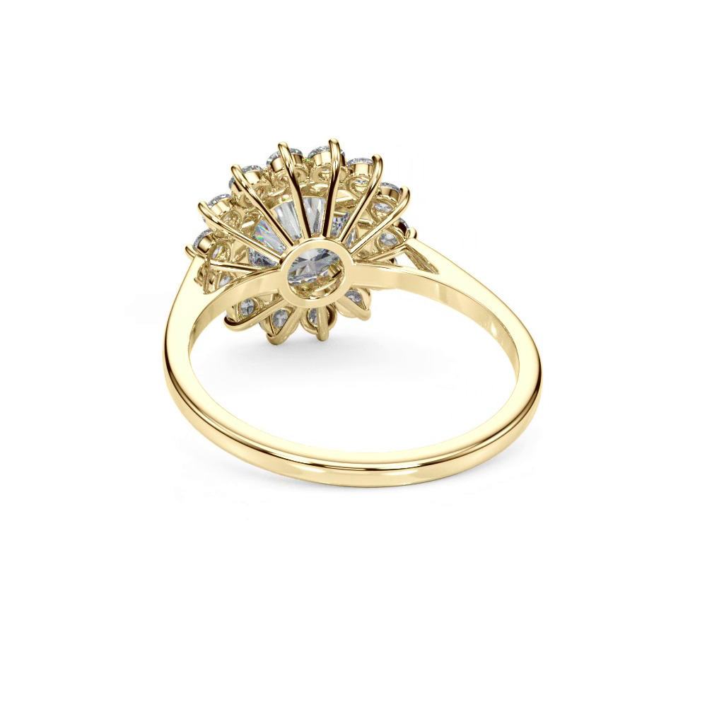 360 degree view of Jessie Double Halo Engagement Ring