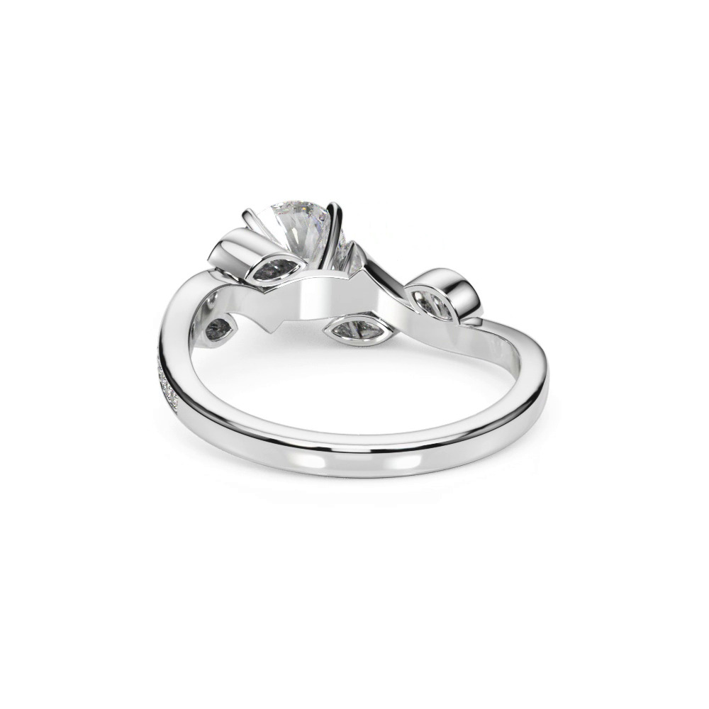 360 degree view of Poppy Nature Inspired Diamond Engagement Ring