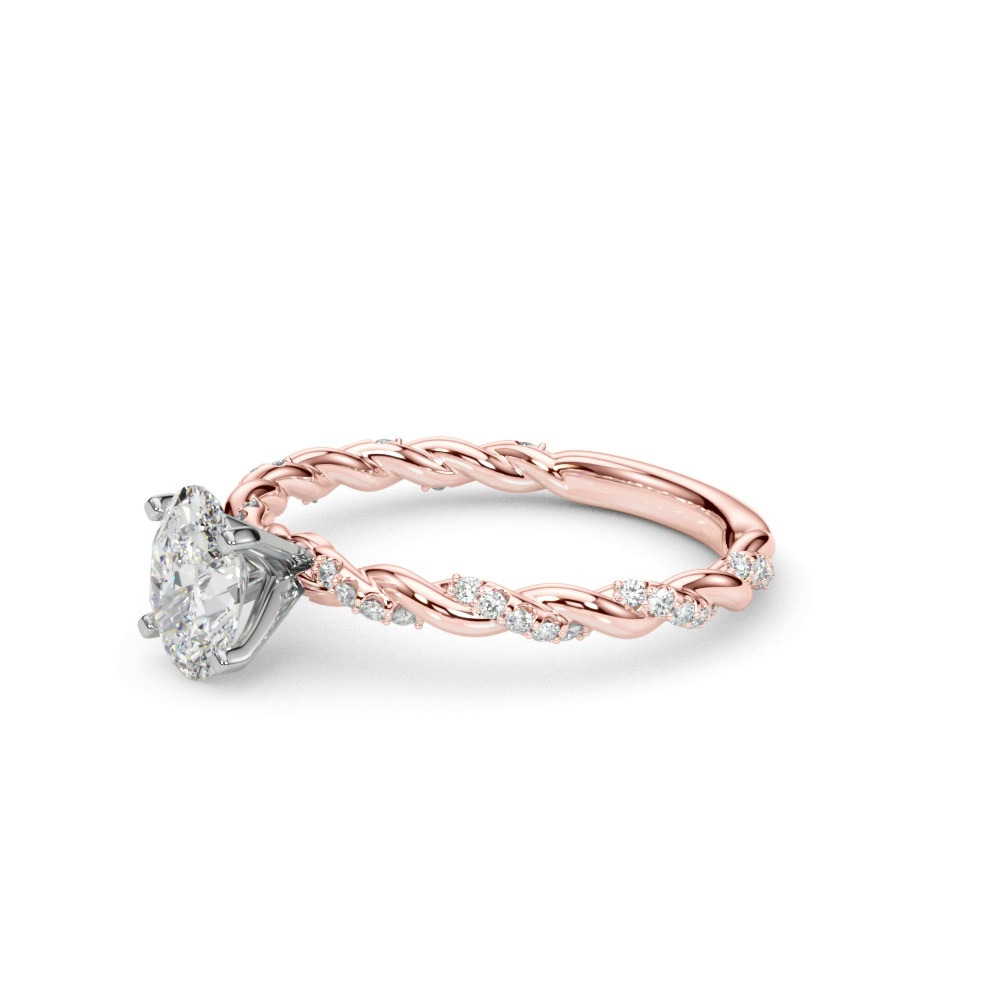 360 degree view of Freya Diamond Twist Engagement Ring
