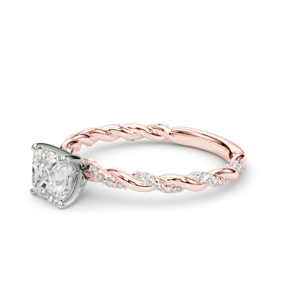 360 degree view of Freya Diamond Twist Engagement Ring