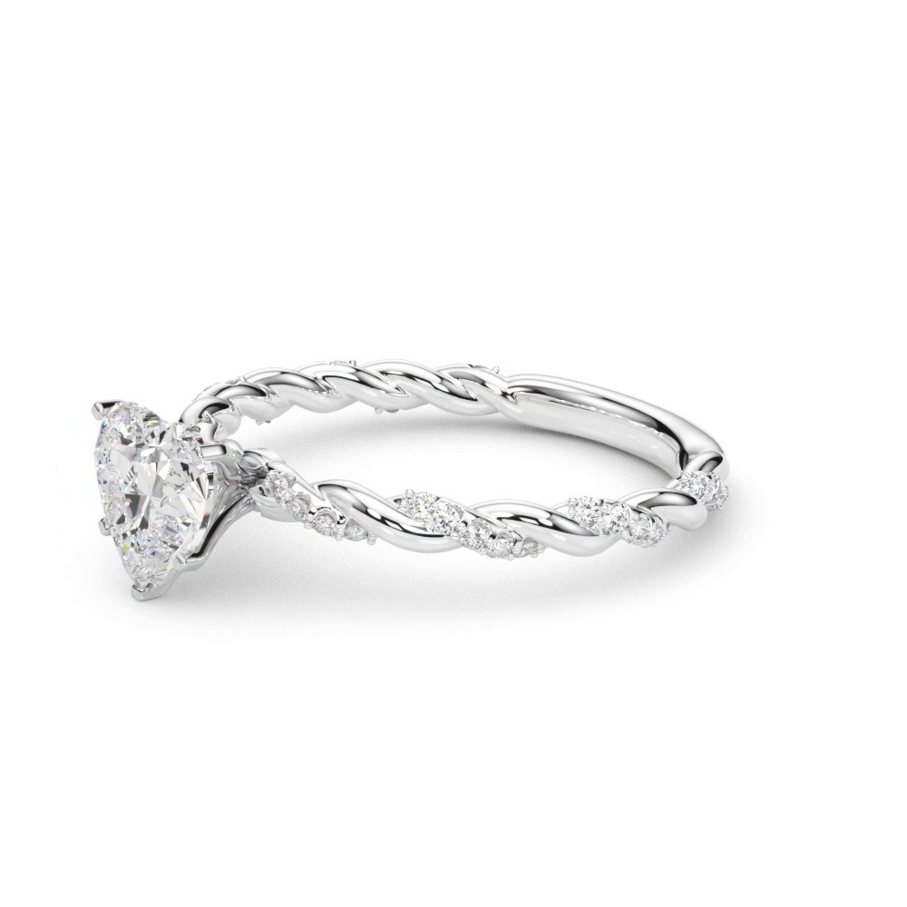 360 degree view of Freya Diamond Twist Engagement Ring