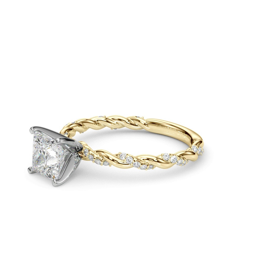 360 degree view of Freya Diamond Twist Engagement Ring