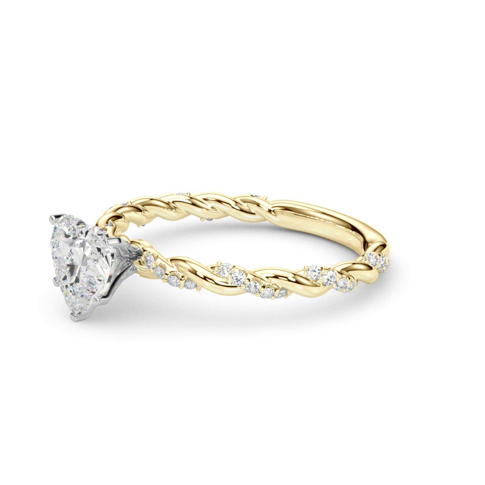 360 degree view of Freya Diamond Twist Engagement Ring