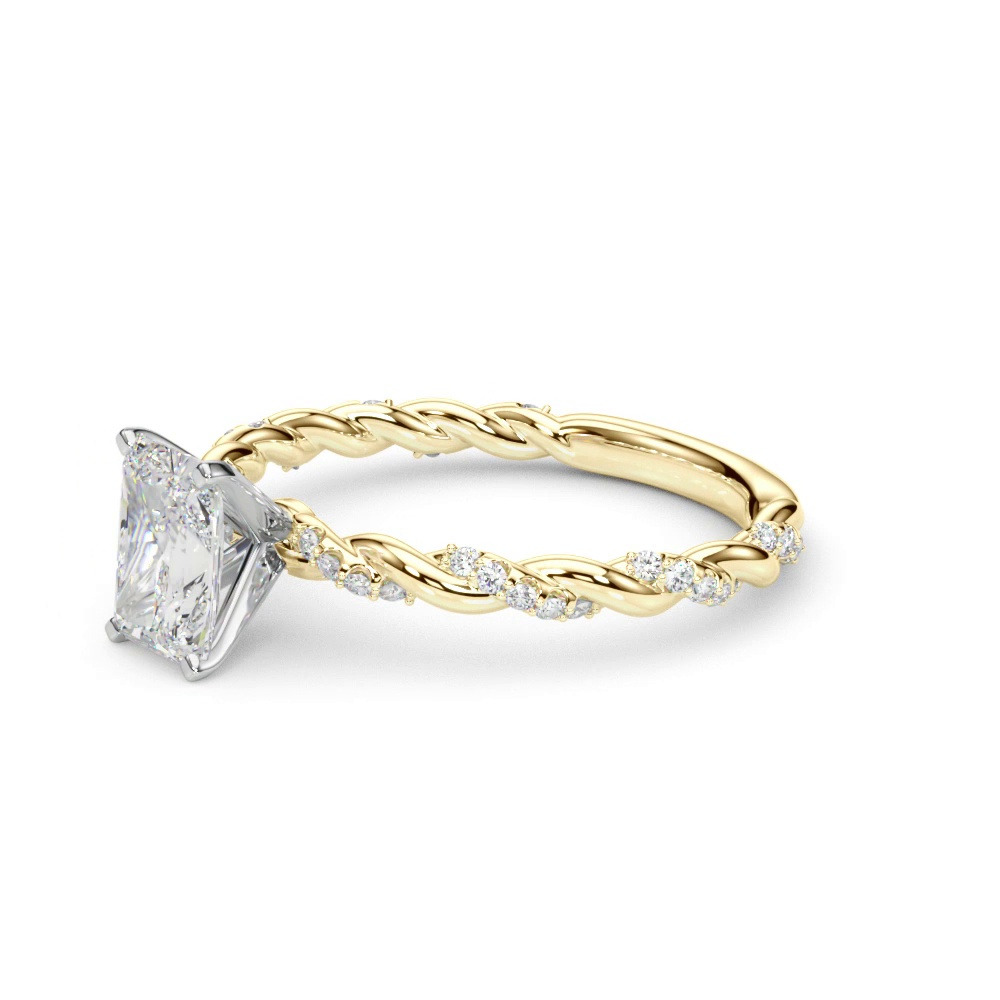 360 degree view of Freya Diamond Twist Engagement Ring