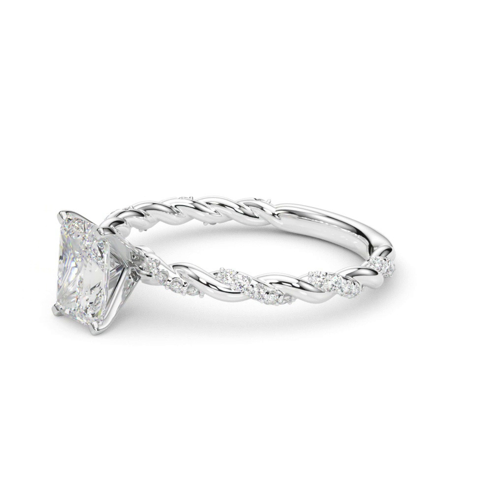 360 degree view of Freya Diamond Twist Engagement Ring
