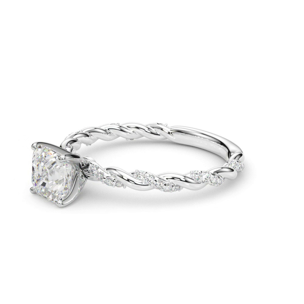 360 degree view of Freya Diamond Twist Engagement Ring