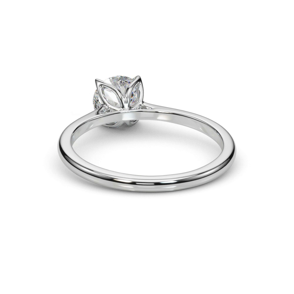 360 degree view of Komiko Tulip Inspired Solitaire Engagement Ring