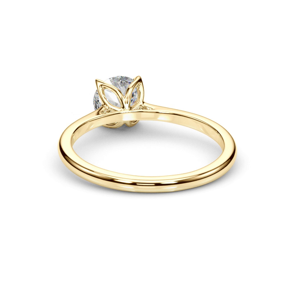 360 degree view of Komiko Tulip Inspired Solitaire Engagement Ring