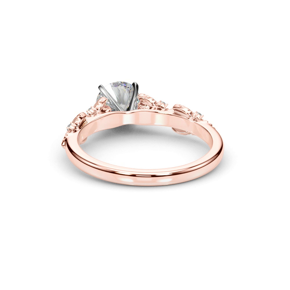 360 degree view of Tokyo Nature Inspired Engagement Ring