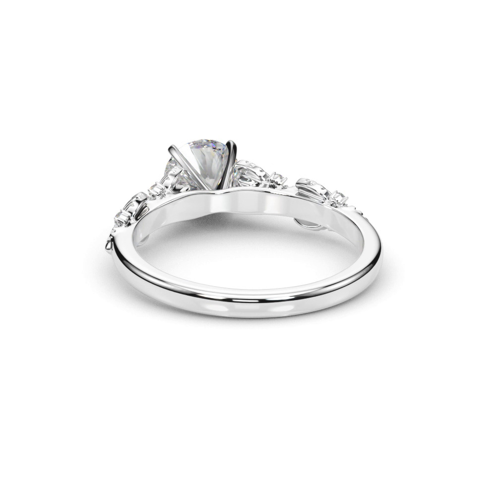 360 degree view of Tokyo Nature Inspired Engagement Ring
