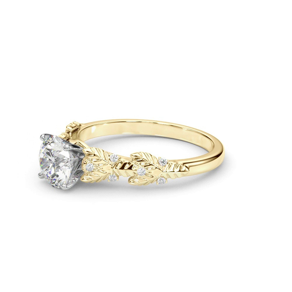 360 degree view of Tokyo Nature Inspired Engagement Ring