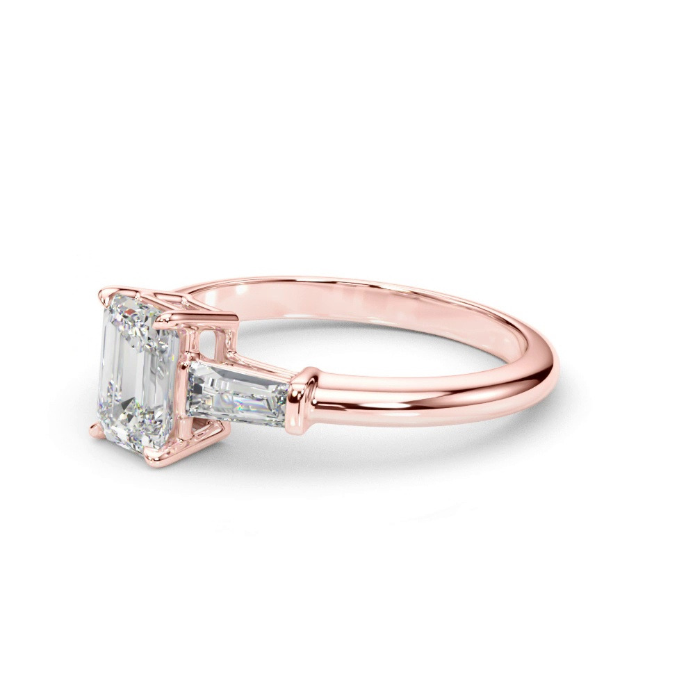 360 degree view of Fox Three-Stone Engagement Ring