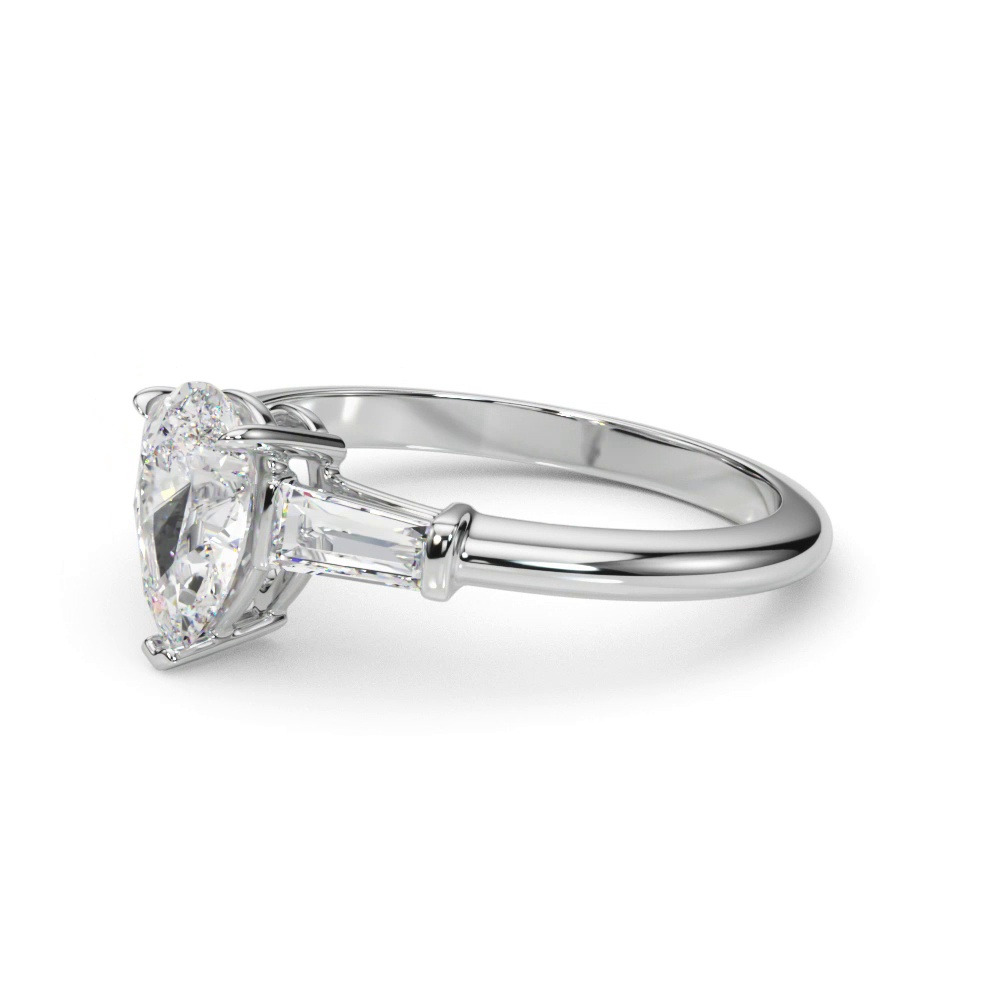 360 degree view of Cossette Three-Stone Engagement Ring