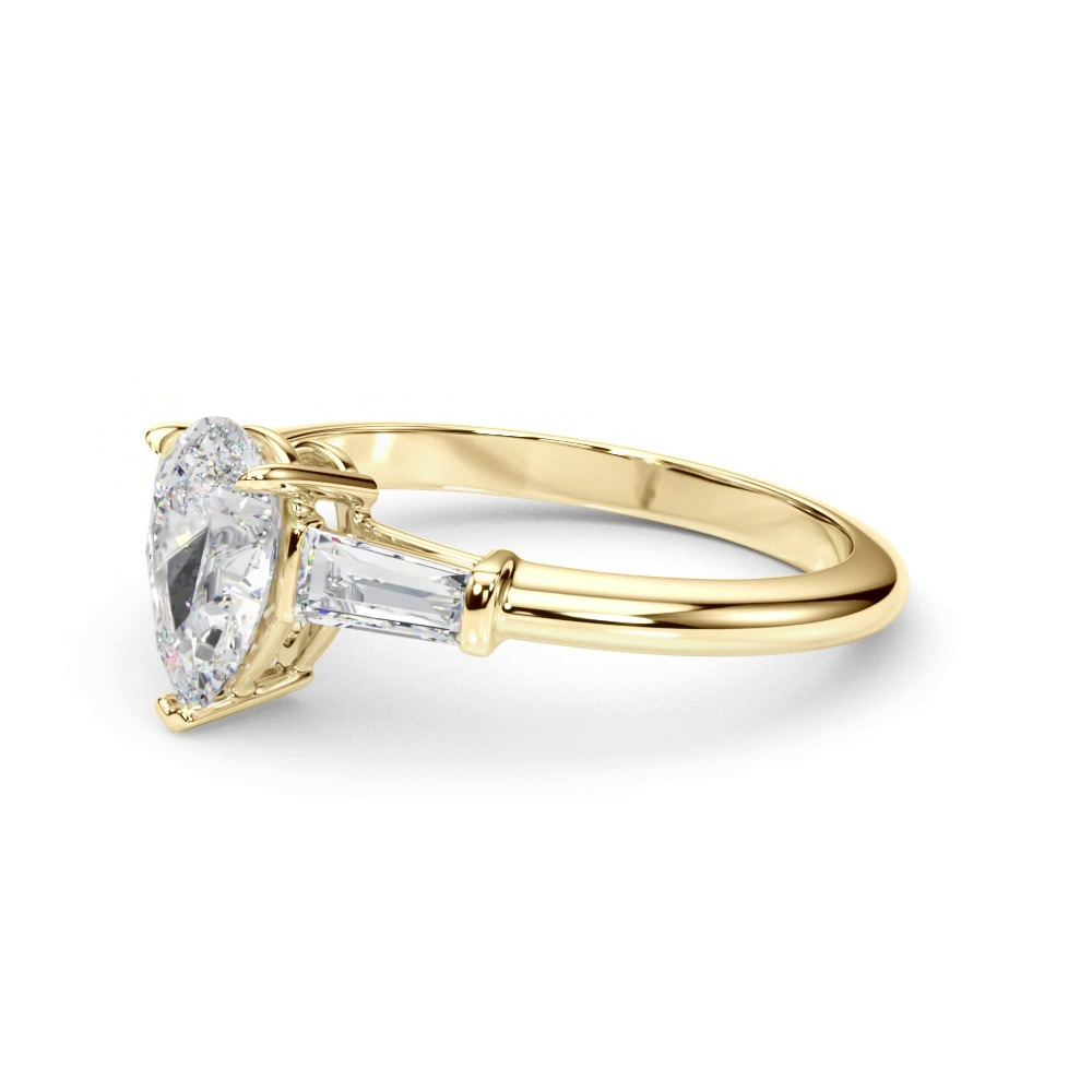 360 degree view of Cossette Three-Stone Engagement Ring