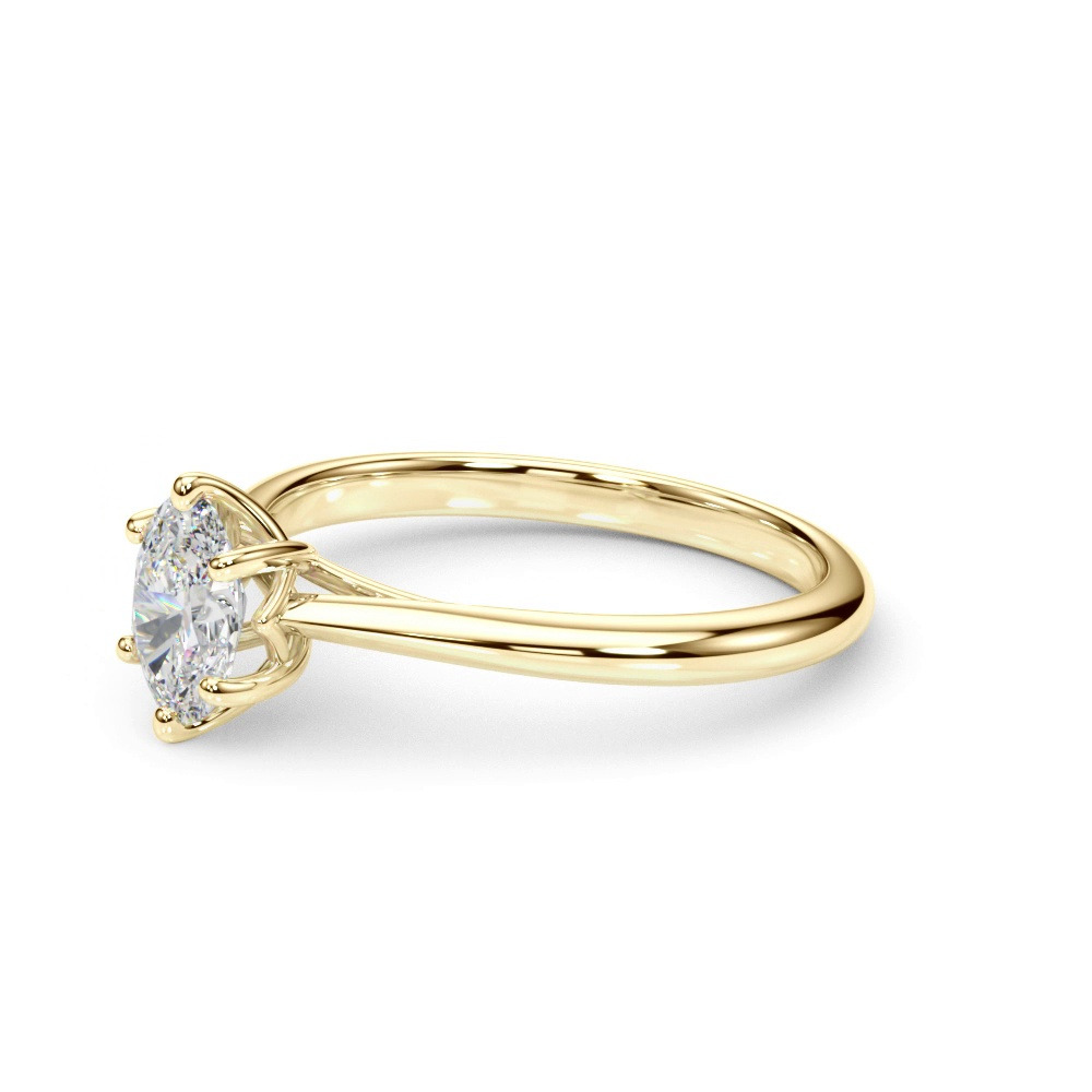 360 degree view of Lakely Oval Diamond Solitaire Engagement Ring