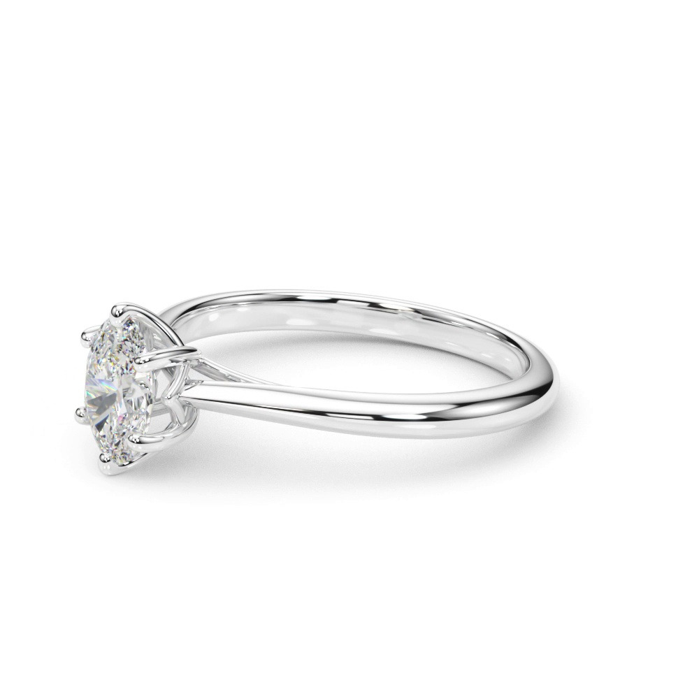 360 degree view of Lakely Oval Diamond Solitaire Engagement Ring
