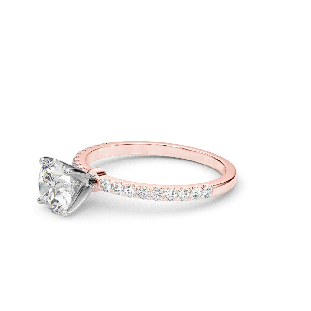 360 degree view of Joanna Classic Pave Diamond Engagement Ring