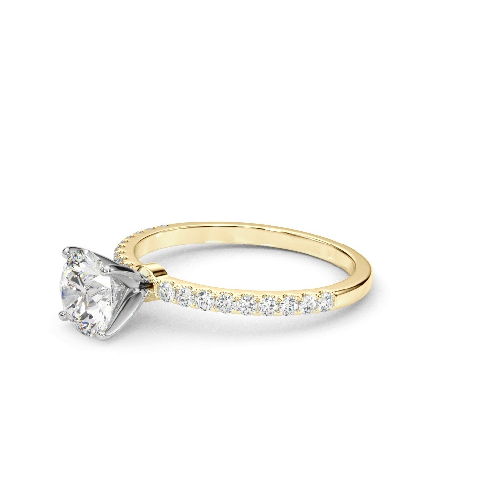 360 degree view of Joanna Classic Pave Diamond Engagement Ring