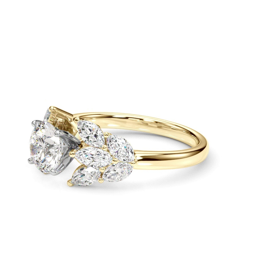 360 degree view of Celestia Marquise Diamond Engagement Ring