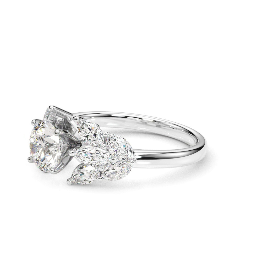 360 degree view of Celestia Marquise Diamond Engagement Ring