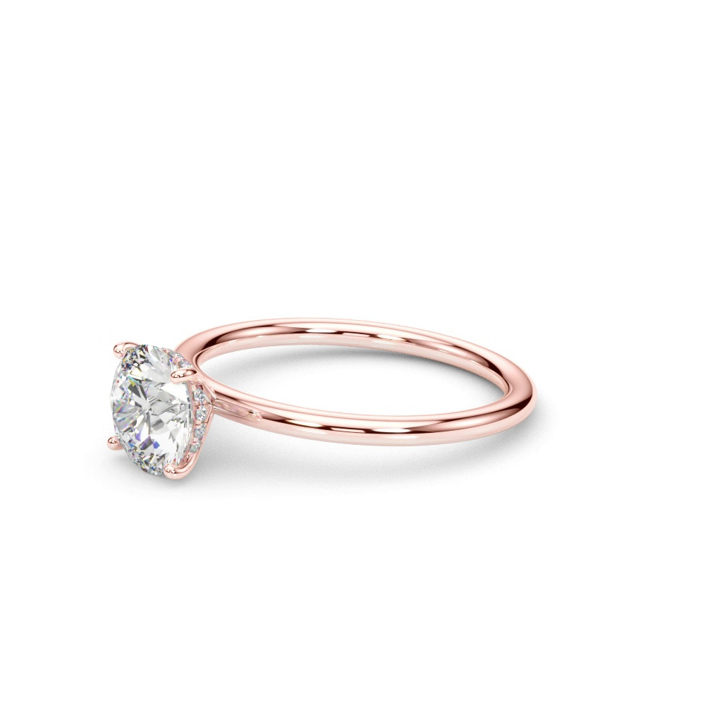 360 degree view of Lisa Hidden Halo Diamond Engagement Ring
