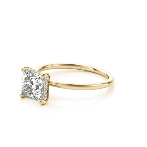 360 degree view of Lisa Hidden Halo Diamond Engagement Ring