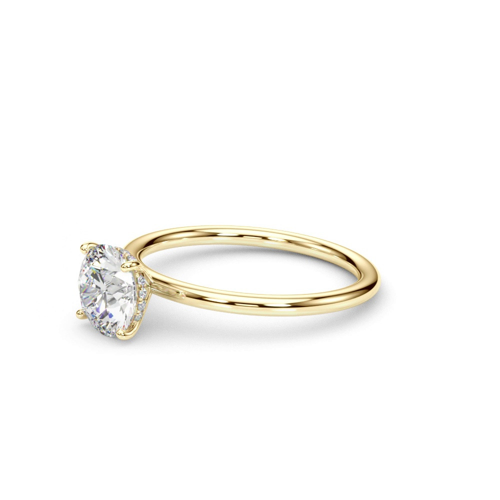 360 degree view of Lisa Hidden Halo Diamond Engagement Ring