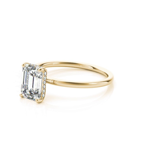 360 degree view of Lisa Hidden Halo Diamond Engagement Ring
