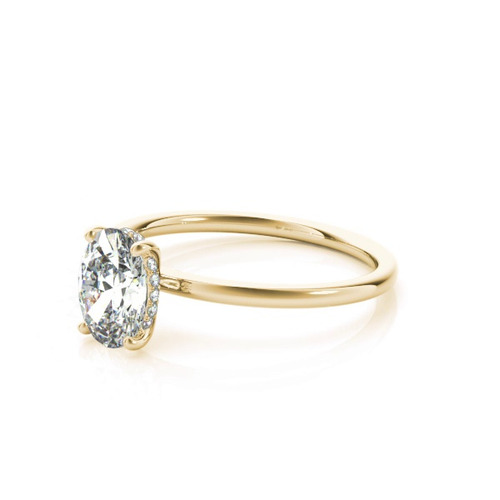 360 degree view of Lisa Hidden Halo Diamond Engagement Ring