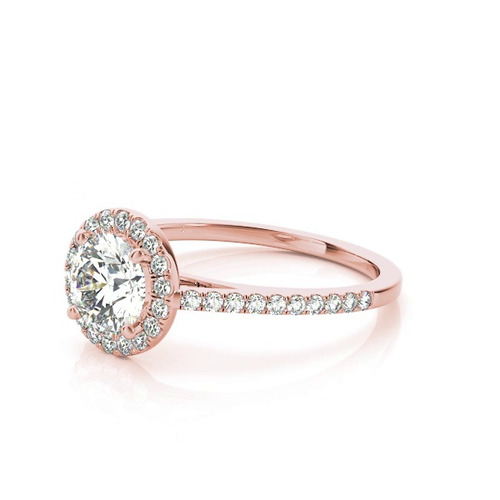 360 degree view of Avery Traditional Halo Engagement Ring