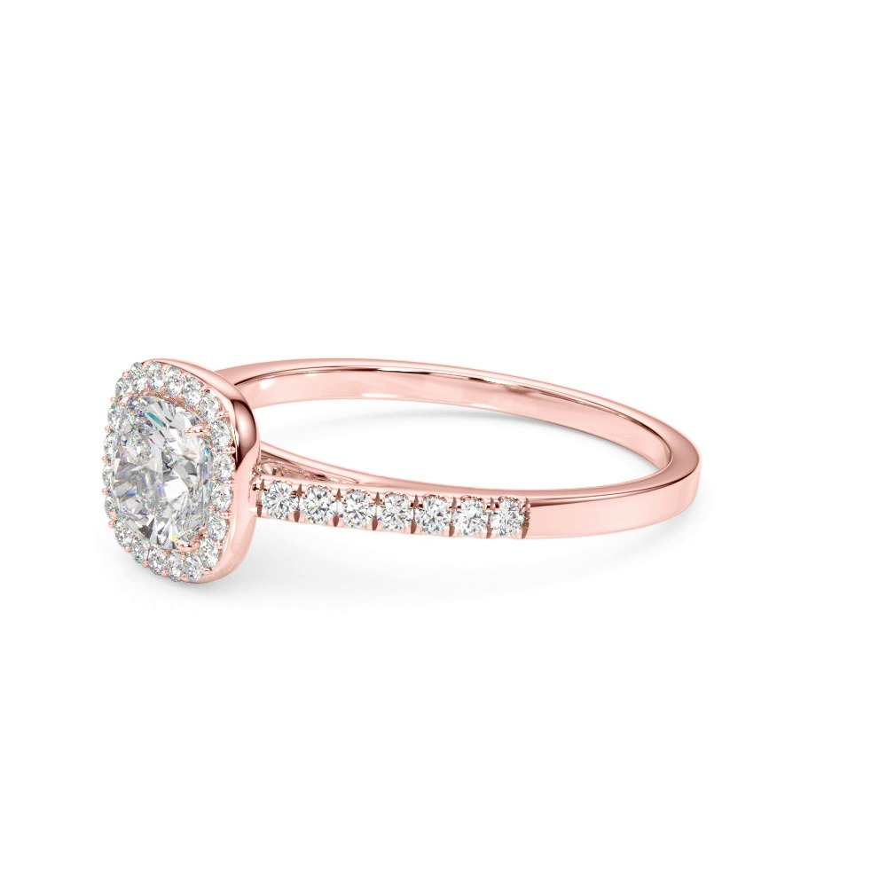 360 degree view of Avery Traditional Halo Engagement Ring