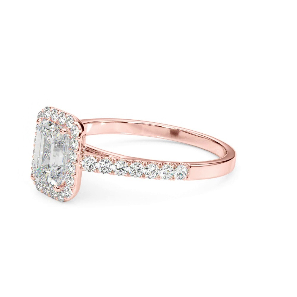 360 degree view of Avery Traditional Halo Engagement Ring