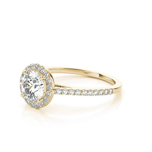 360 degree view of Avery Traditional Halo Engagement Ring