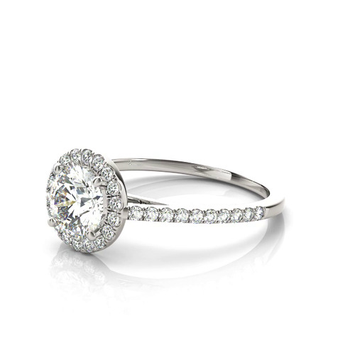 360 degree view of Avery Traditional Halo Engagement Ring