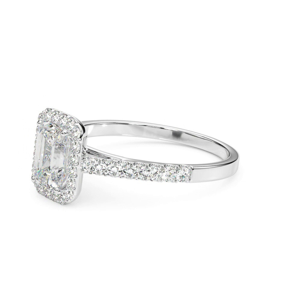 360 degree view of Avery Traditional Halo Engagement Ring