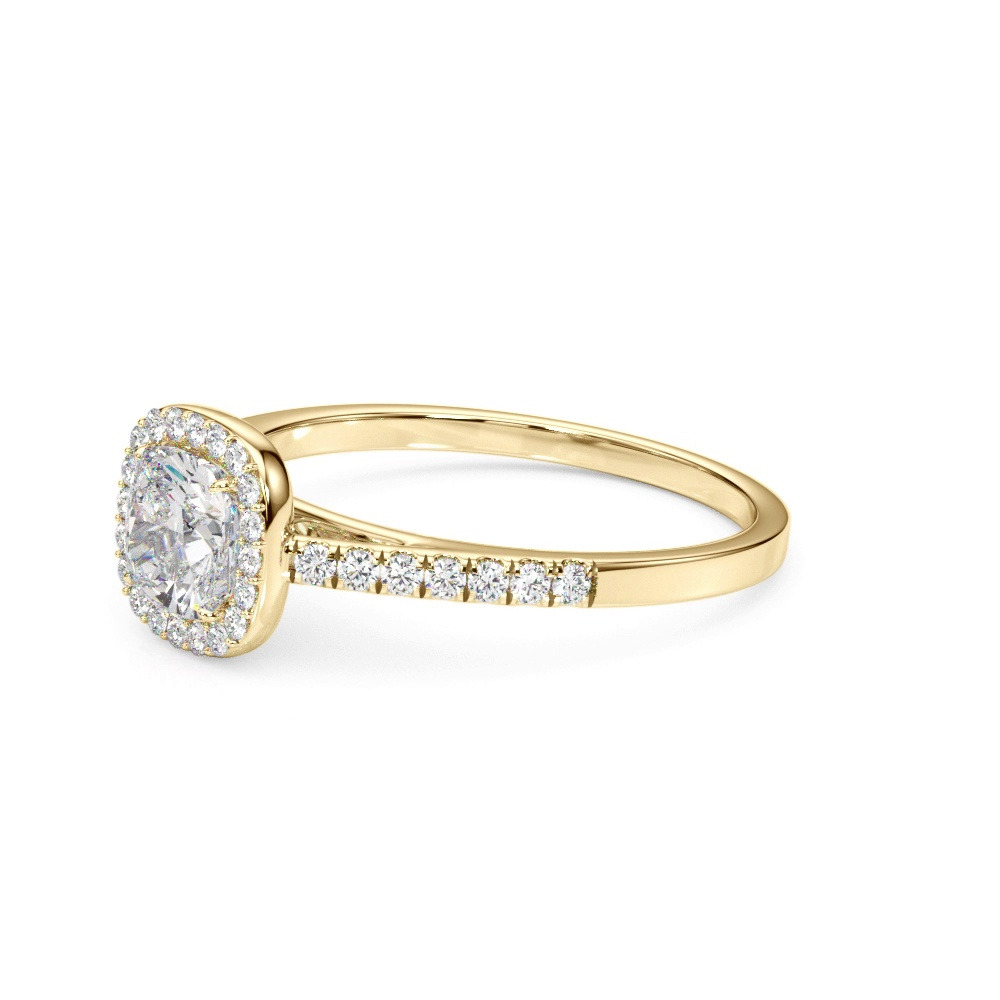 360 degree view of Avery Traditional Halo Engagement Ring