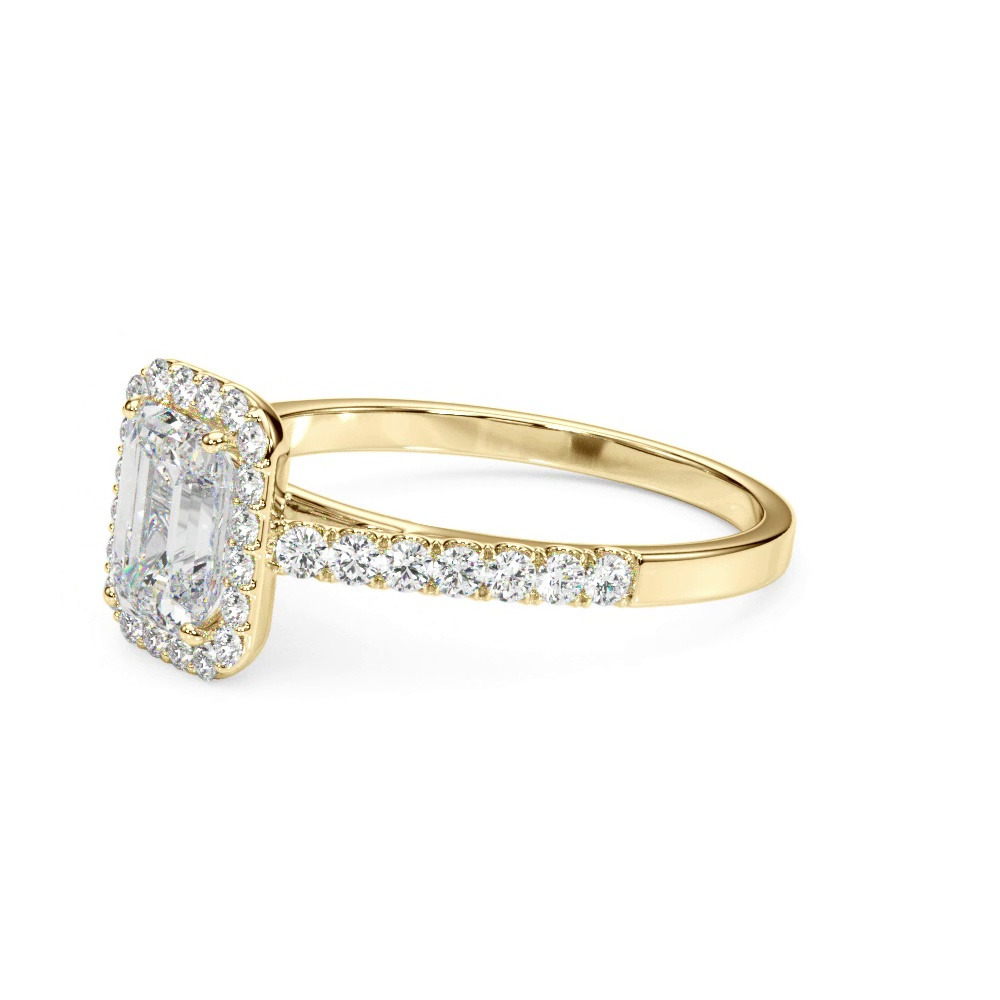 360 degree view of Avery Traditional Halo Engagement Ring