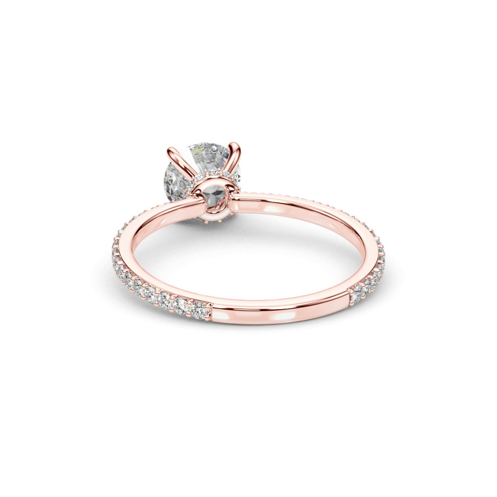360 degree view of Sedona Hidden Halo Engagement Ring