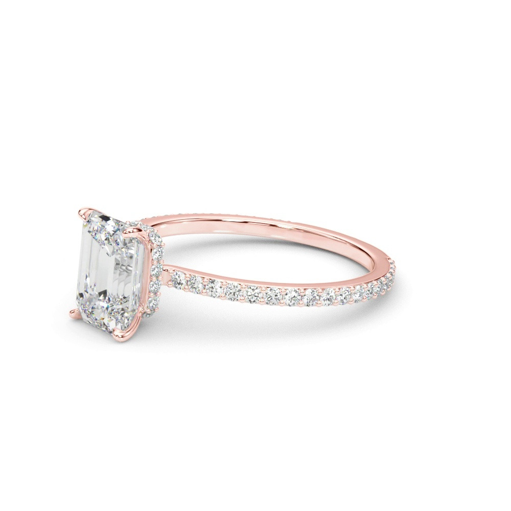 360 degree view of Sedona Hidden Halo Engagement Ring