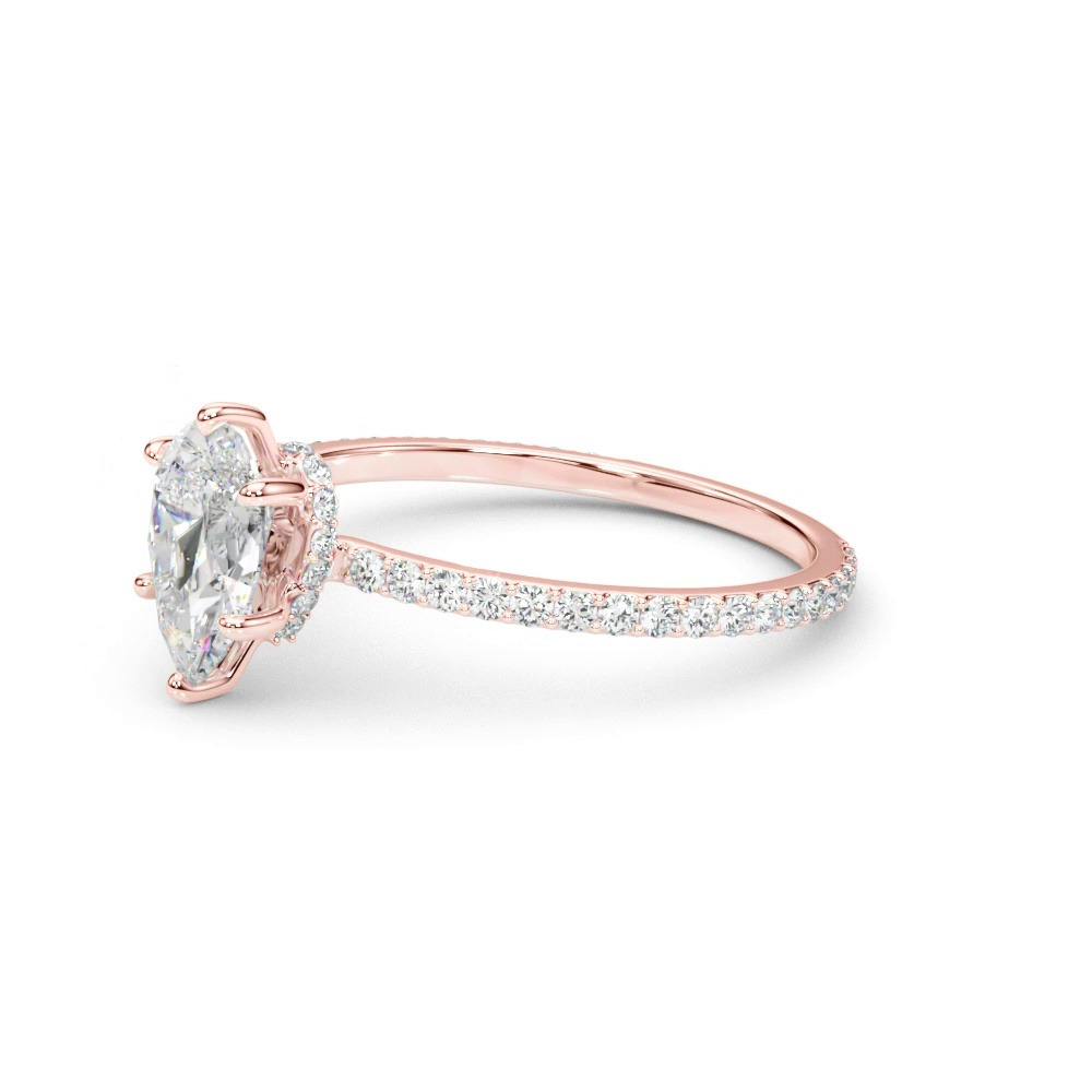 360 degree view of Sedona Hidden Halo Engagement Ring