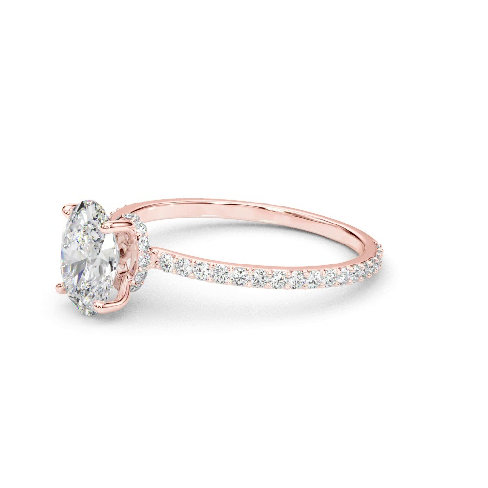 360 degree view of Sedona Hidden Halo Engagement Ring